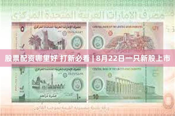 股票配资哪里好 打新必看 | 8月22日一只新股上市