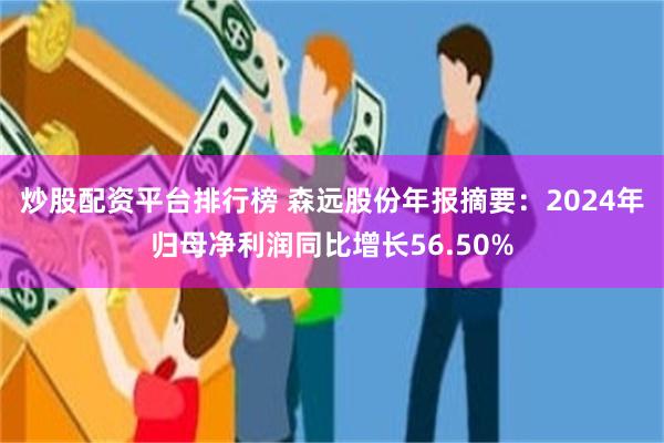 炒股配资平台排行榜 森远股份年报摘要：2024年归母净利润同比增长56.50%