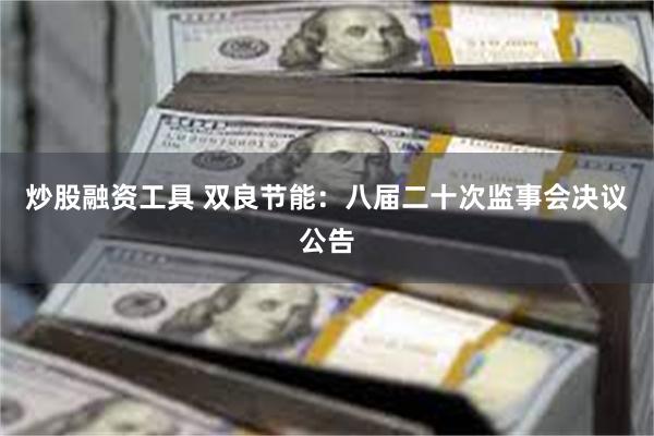 炒股融资工具 双良节能：八届二十次监事会决议公告