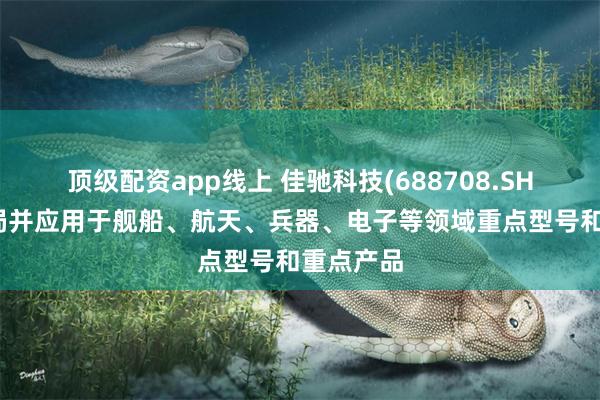 顶级配资app线上 佳驰科技(688708.SH)：已布局并应用于舰船、航天、兵器、电子等领域重点型号和重点产品