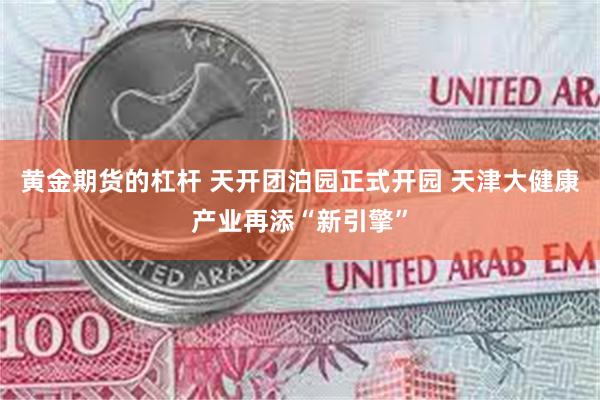 黄金期货的杠杆 天开团泊园正式开园 天津大健康产业再添“新引擎”